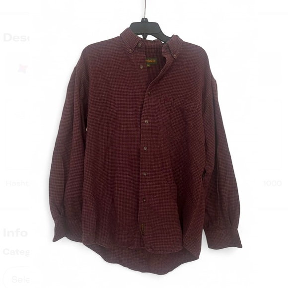 Timberland Men's Burgundy Shirt - Picture 1 of 4